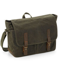 heritage waxed canvas messenger – quadra qd653