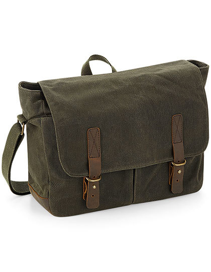 heritage waxed canvas messenger – quadra qd653