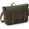 heritage waxed canvas messenger – quadra qd653