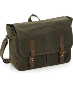 heritage waxed canvas messenger – quadra qd653